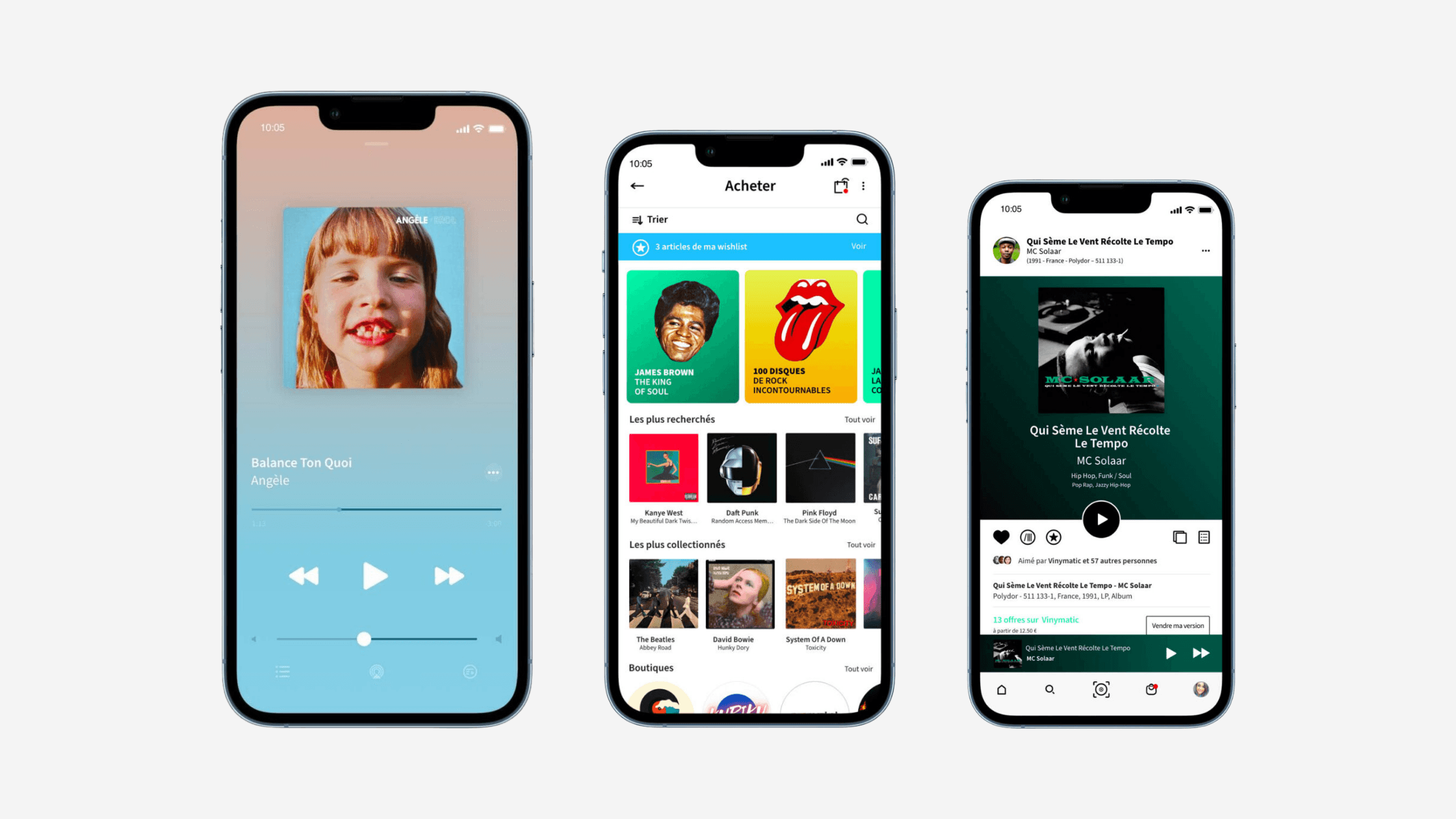 Interface d'application moderne développée avec Flutter